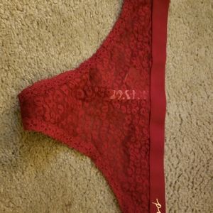 Pink brand (Red) thong underwear cheeky